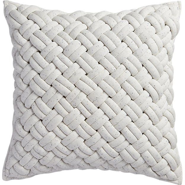 JERSEY INTERKNIT IVORY PILLOW — view 1